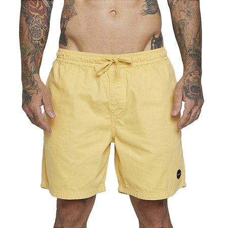 Bermuda RVCA Escape Elastic SM25 Masculina Mostarda