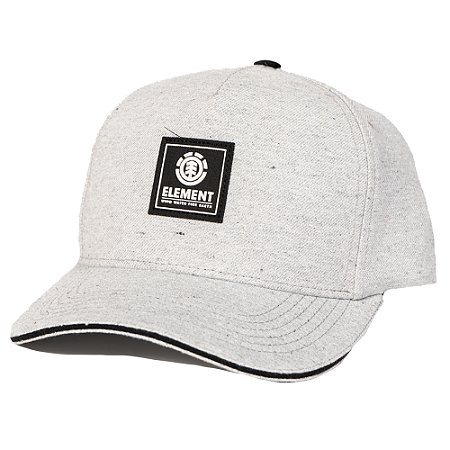 Boné Element Aba Curva Logo Classic SM25 Cinza Mescla