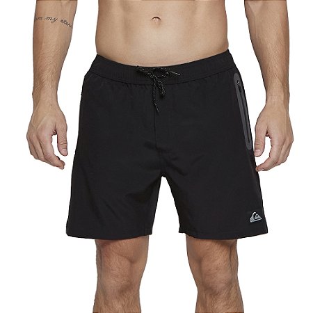 Bermuda Quiksilver Everyday Solid Fusion 18" SM25 Preto