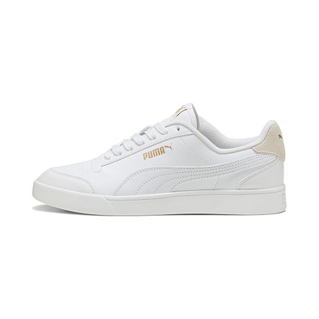 Tênis Puma Shuffle White/White/Team Gold