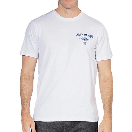 Camiseta Rip Curl Fade Out Icon Art WT25 Masculina White