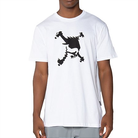 Camiseta Oakley Heritage Skull WT25 Masculina White