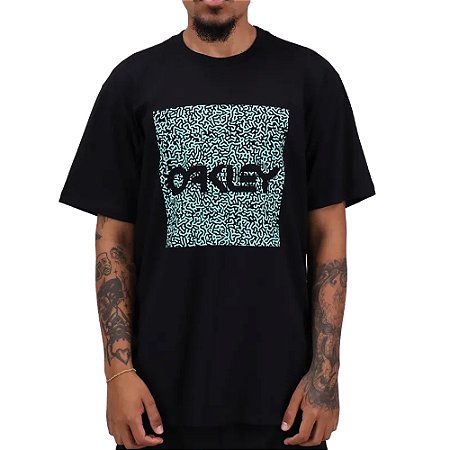Camiseta Oakley Coral Organic Square WT25 Masculina Blackout