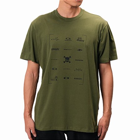 Camiseta Oakley Logomania WT25 Masculina Fern