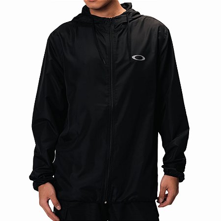 Jaqueta Oakley Essential Windbreaker WT25 Masculina Blackout
