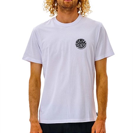 Camiseta Rip Curl Wettie Suit Icon WT25 Masculina White