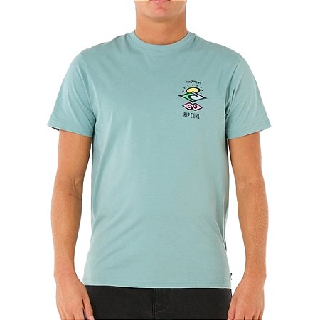 Camiseta Rip Curl Search Icon Big WT25 Masculina Blue Lagoon