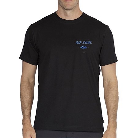 Camiseta Rip Curl Fade Out Icon Art Big WT25 Masculina Black