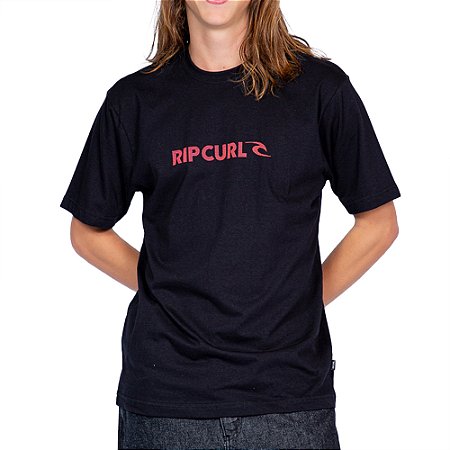 Camiseta Rip Curl New Icon Sphere WT25 Masculina Black