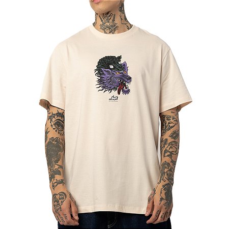 Camiseta Lost Wolf WT25 Masculina Tapioca