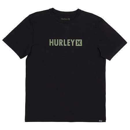 Camiseta Hurley Square WT25 Masculina Preto/Militar