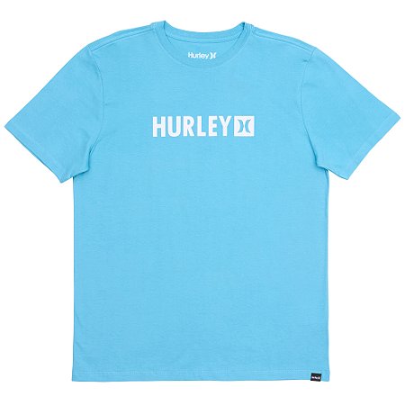 Camiseta Hurley Square WT25 Masculina Azul Claro