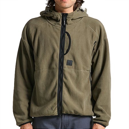 Moletom Volcom Aberto Nomaa Zip WT25 Masculina Wintermoss