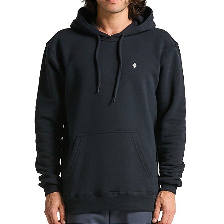 Moletom Volcom Canguru Single Stone WT25 Masculina Preto
