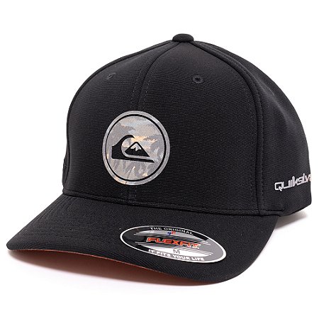 Boné Quiksilver Aba Curva Gradient Round Tropicamo W25 Black