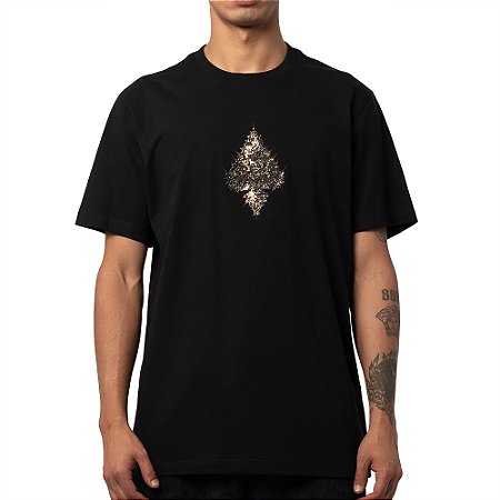 Camiseta MCD Espada Espinhos WT25 Masculina Preto/Dourado