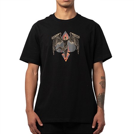 Camiseta MCD Anjo Fogo Espada WT25 Masculina Preto