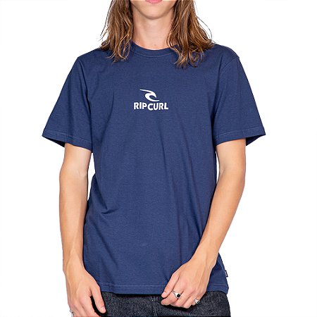 Camiseta Rip Curl Icon WT25 Masculina Washed Navy