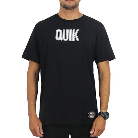 Camiseta Quiksilver Emb Quik Outdoor WT25 Masculina Preto