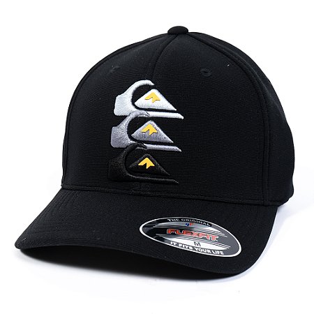 Boné Quiksilver Aba Curva Emb Three Logo WT25 Black