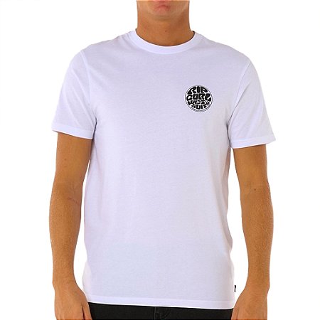 Camiseta Rip Curl Front Wettie WT25 Masculina White