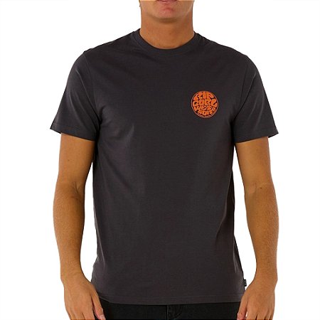 Camiseta Rip Curl Front Wettie WT25 Masculina Washed Black