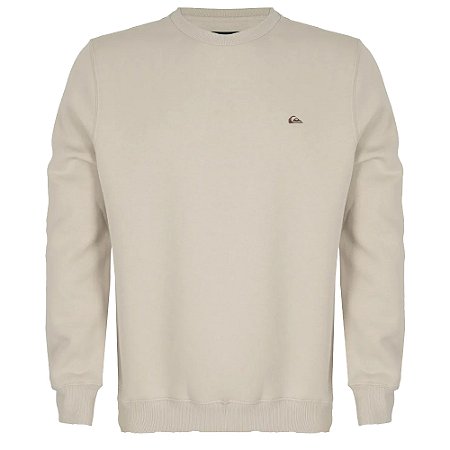 Moletom Quiksilver Careca Embroidery WT25 Masculina Areia