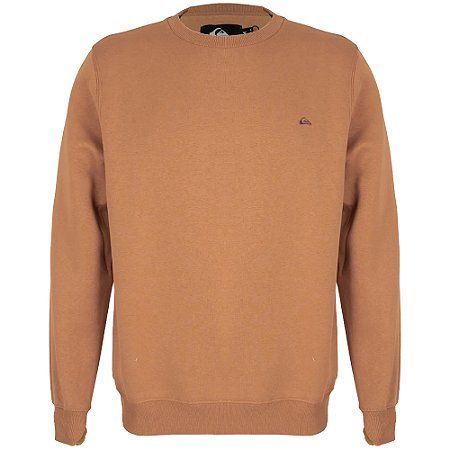 Moletom Quiksilver Careca Embroidery WT25 Masculina Mostarda