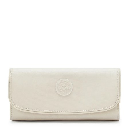Carteira Kipling Money Land Beige Pearl