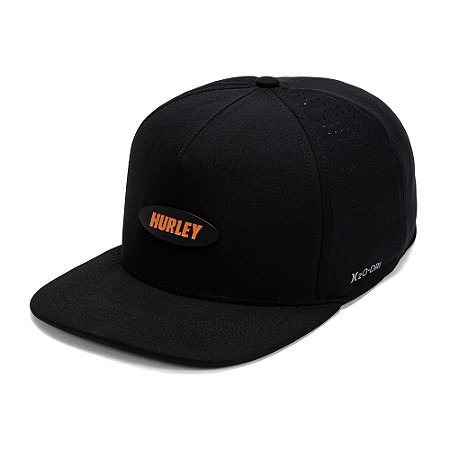 Boné Hurley Aba Curva Fastplate Juvenil WT25 Preto