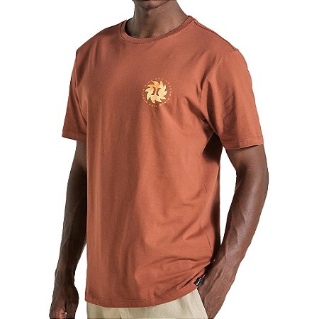 Camiseta Hurley Cave WT25 Masculina Marrom