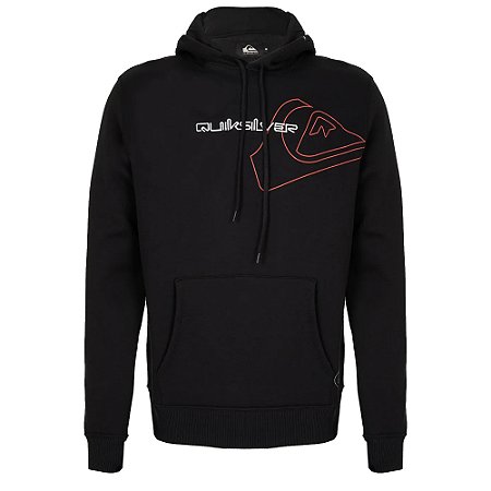 Moletom Quiksilver Canguru Emb Side Omni WT25 Preto