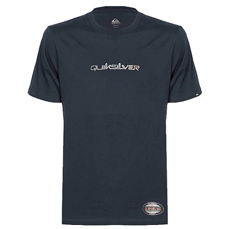 Camiseta Quiksilver Gradient Type New Wave WT25 Marinho