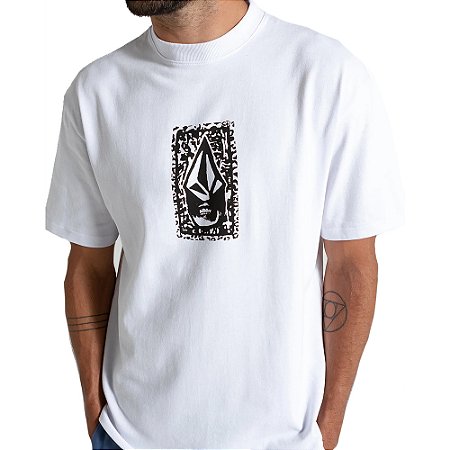 Camiseta Volcom Comfort Stone Face WT25 Masculina Branco