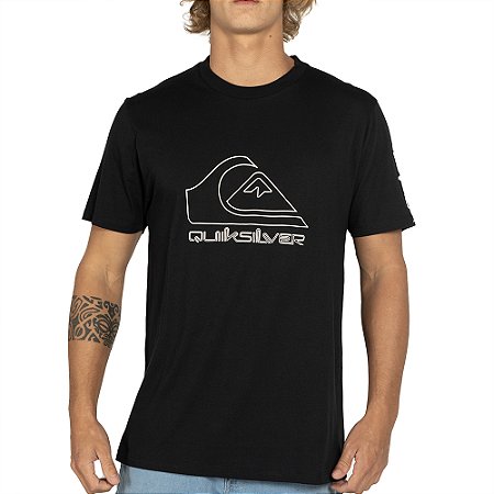 Camiseta Quiksilver New Tour Plus Size WT25 Preto
