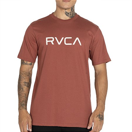 Camiseta RVCA Big RVCA WT25 Masculina Vinho