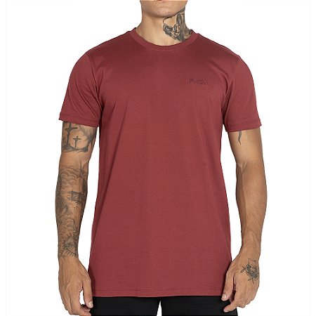 Camiseta RVCA Mini RVCA Bem WT25 Masculina Vinho