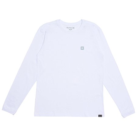 Camiseta Hurley Manga Longa Mini Icon II WT25 Branco