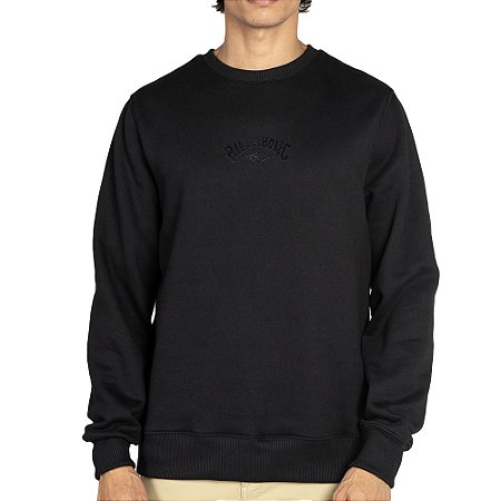 Moletom Billabong Careca Mid Arch WT25 Masculino Preto
