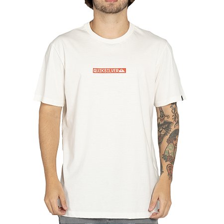 Camiseta Quiksilver Clicker Logo DNA WT25 Snow White