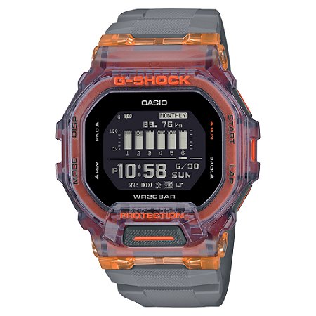 Relógio G-Shock GBD-200SM-1A5DR Cinza/Laranja