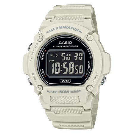 Relógio Casio Standard W-219HC-8BVDF-SC Branco