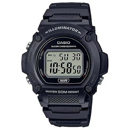 Relógio Casio Standard W-219H-1AVDF-SC Preto