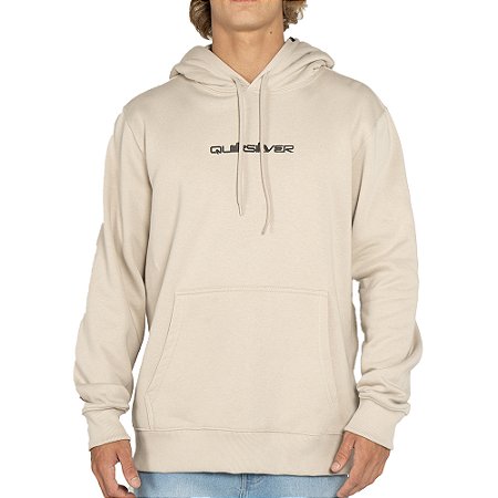 Moletom Quiksilver Canguru Omni Logo DNA WT25 Areia