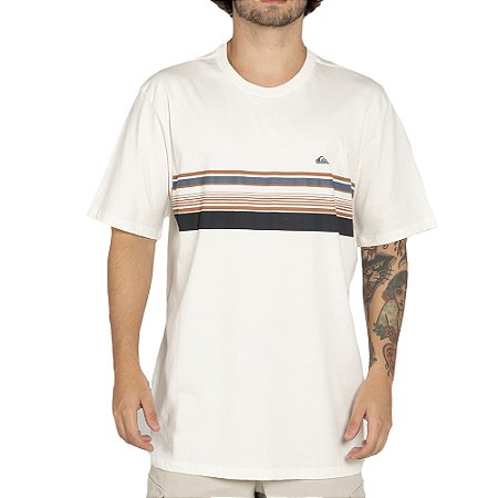 Camiseta Quiksilver Banner WT25 Masculina Snow White