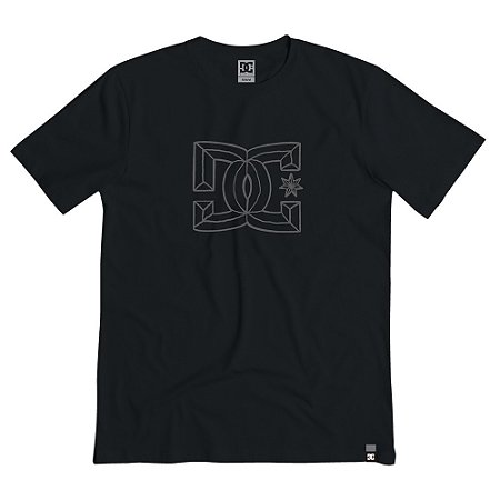 Camiseta DC Shoes Outline Star WT25 Masculina Preto