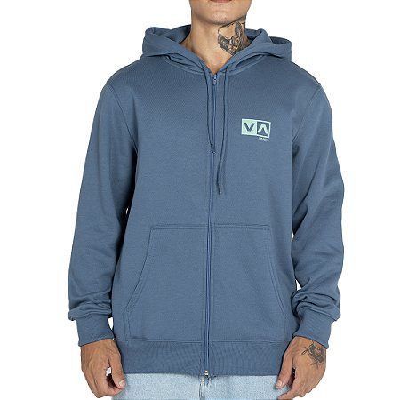 Moletom RVCA Aberto Mini Balance Box 270G WT25 Azul Escuro