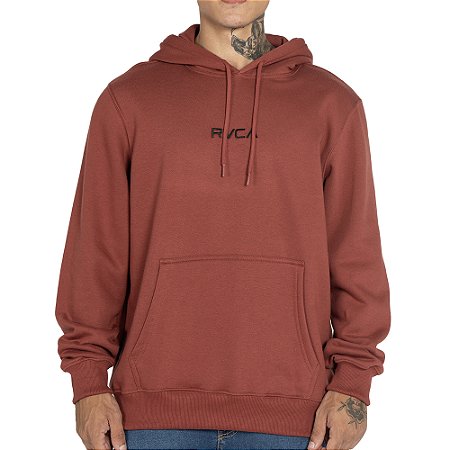 Moletom RVCA Canguru Tonally 270G WT25 Masculino Vinho