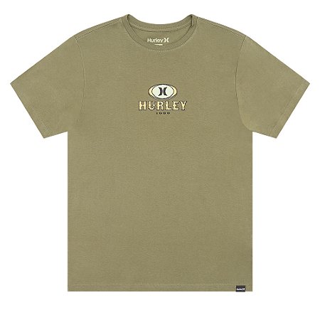 Camiseta Hurley Retro Waves WT25 Masculina Militar