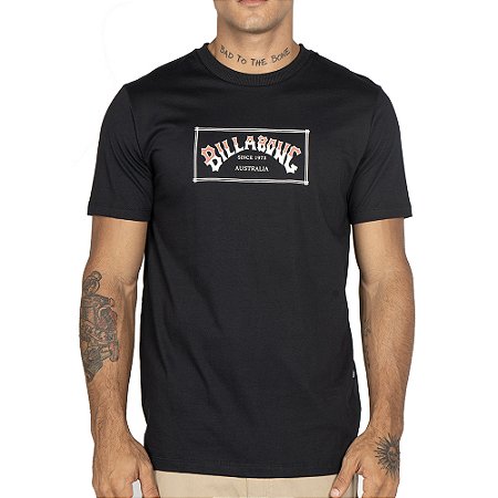 Camiseta Billabong Arch WT25 Masculina Preto
